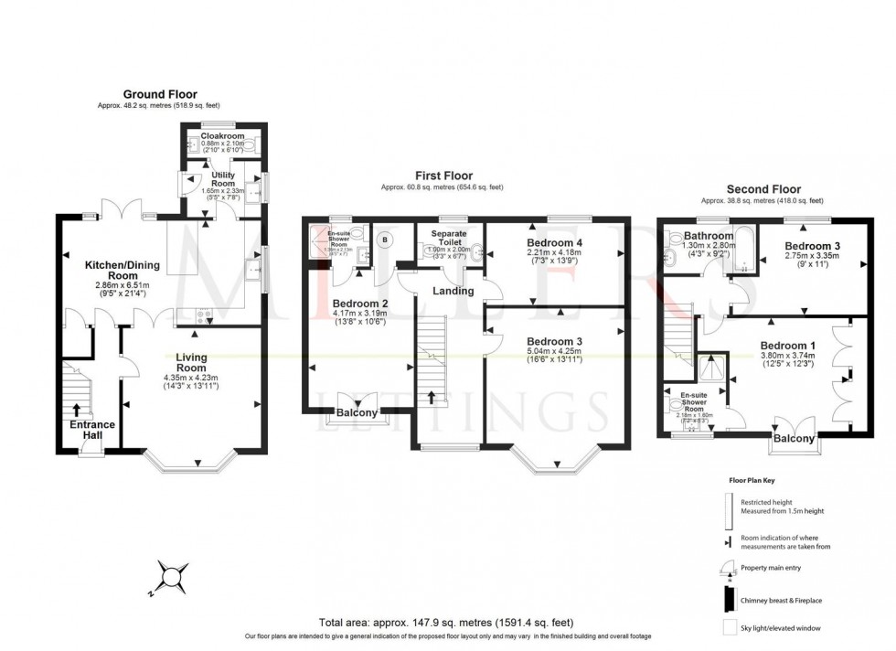 Floorplan for Buckingham Road, Epping