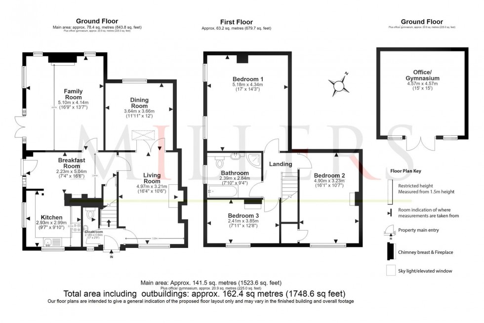 Floorplan for Red Oaks Mead, Theydon Bois