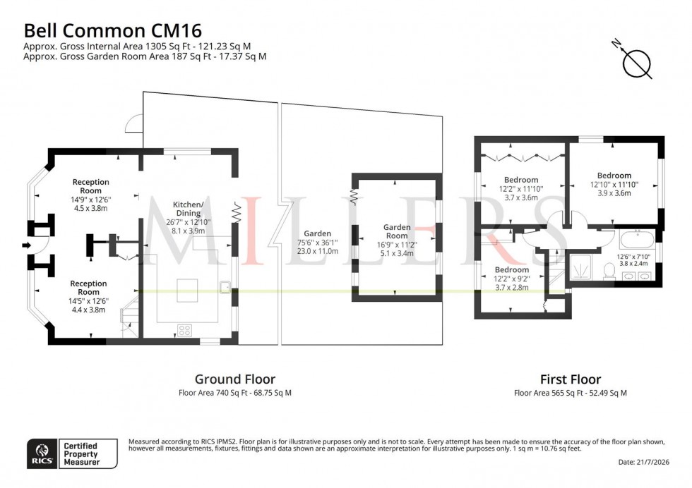 Floorplan for Bell Common, Epping
