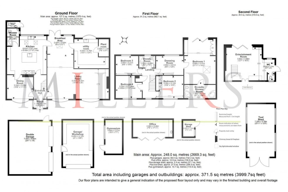 Floorplan for Timber Tops, Harlow Common,
